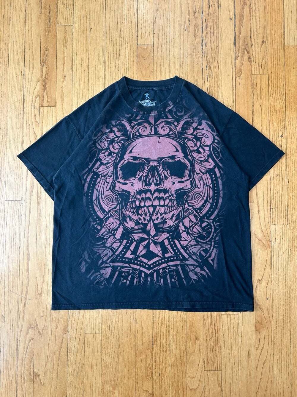 Y2K MMA Elite Chuck Liddell Skull Graphic T-Shirt XL